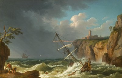 A Shipwreck by Jacob Philippe Hackert